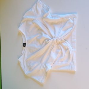 SHEIN Crop Twist Tee